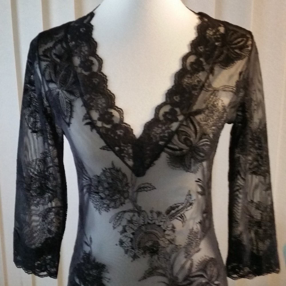 DKNY Lace Pull Over
